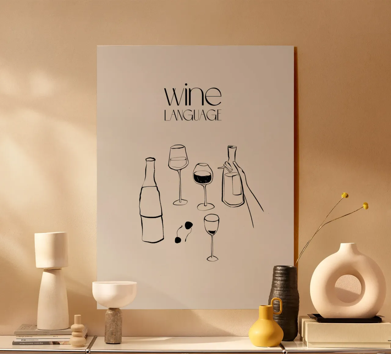 Wine Language acryl van treechild
