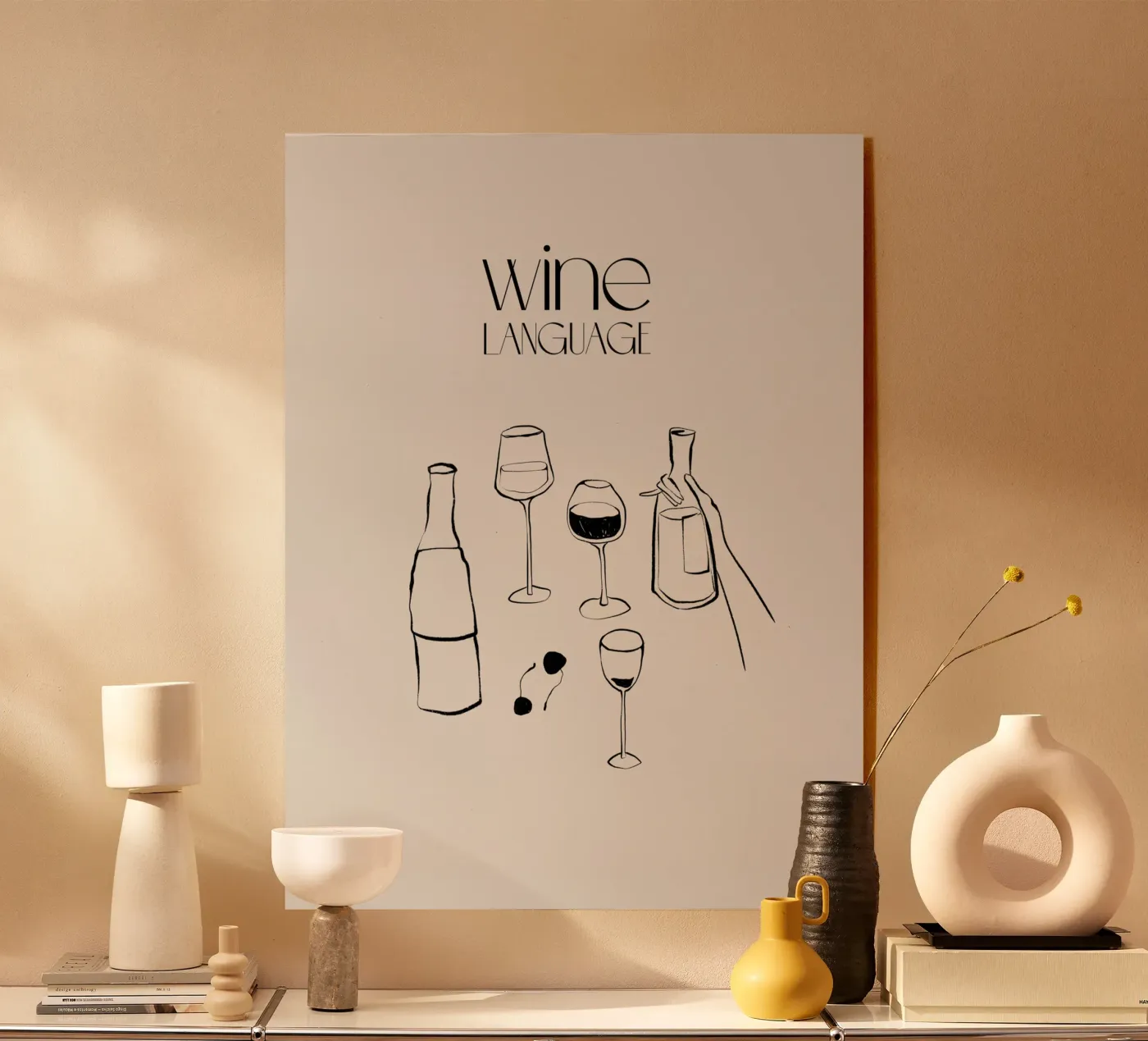 Wine Language plexiglass da treechild