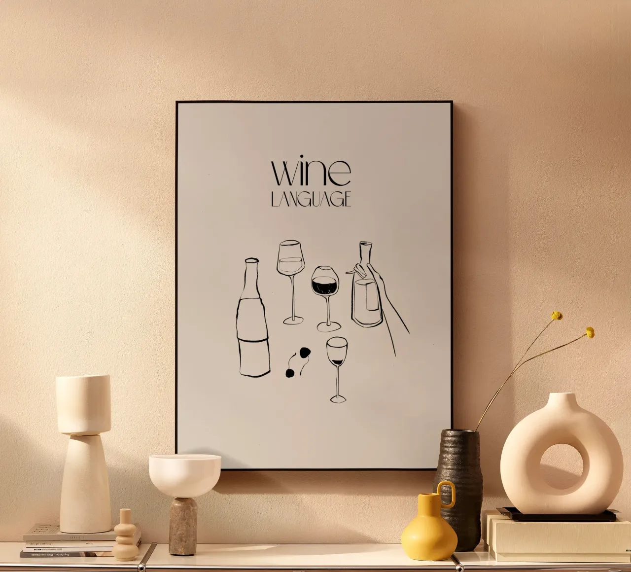 Wine Language alluminio dibond da treechild