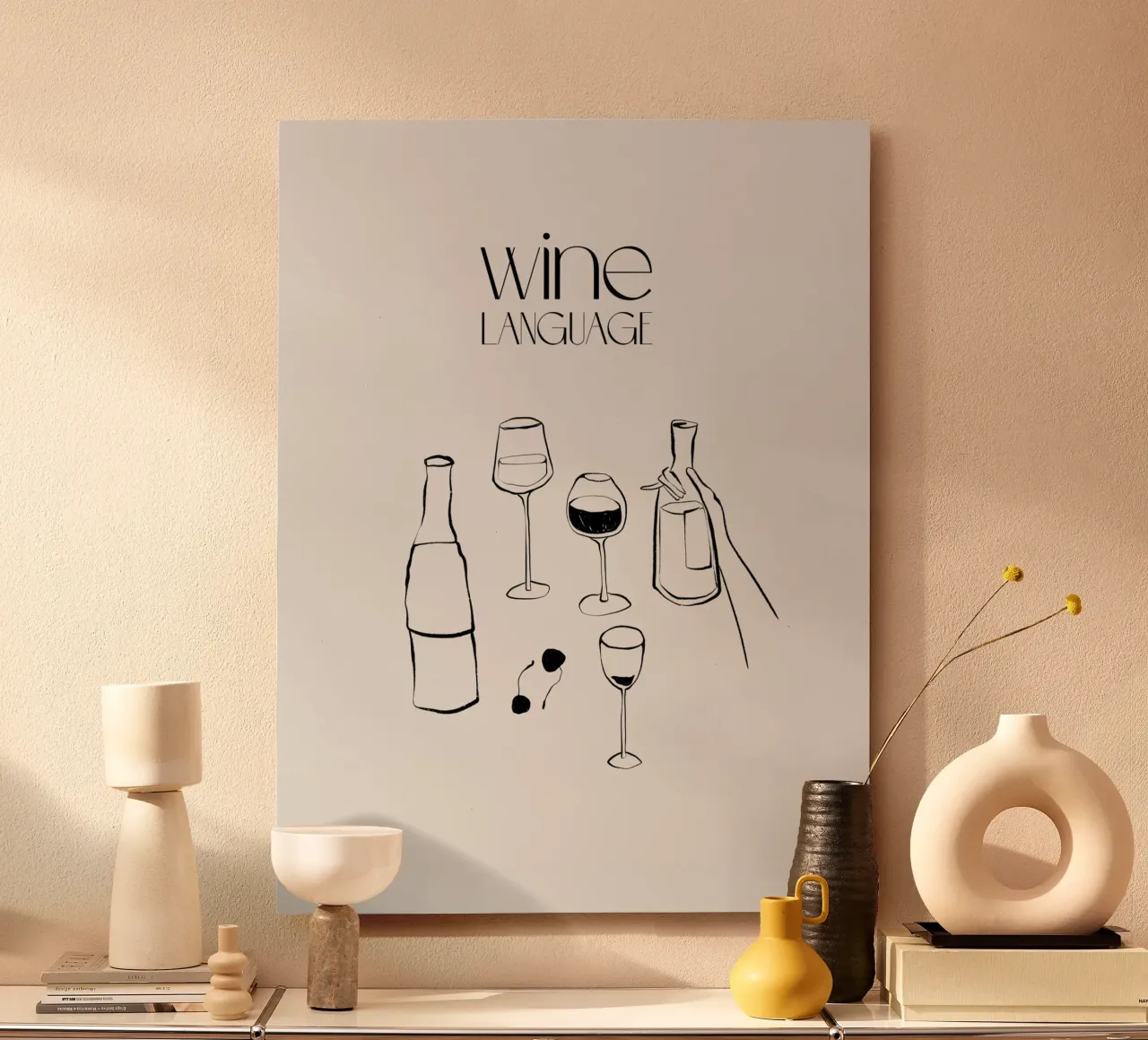 Wine Language alluminio dibond da treechild