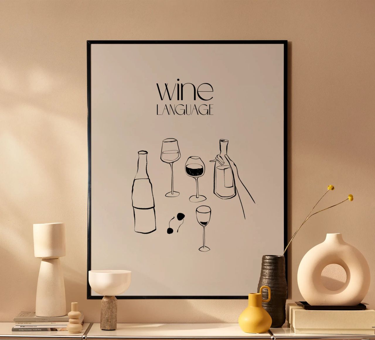 Wine Language Poster von treechild