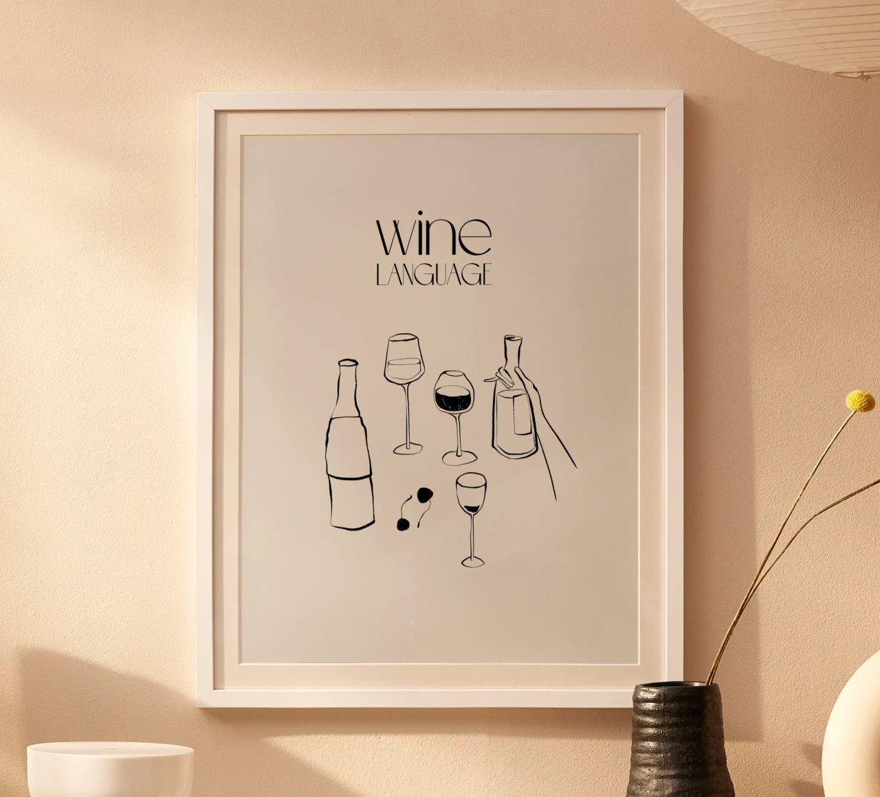 Wine Language Poster von treechild
