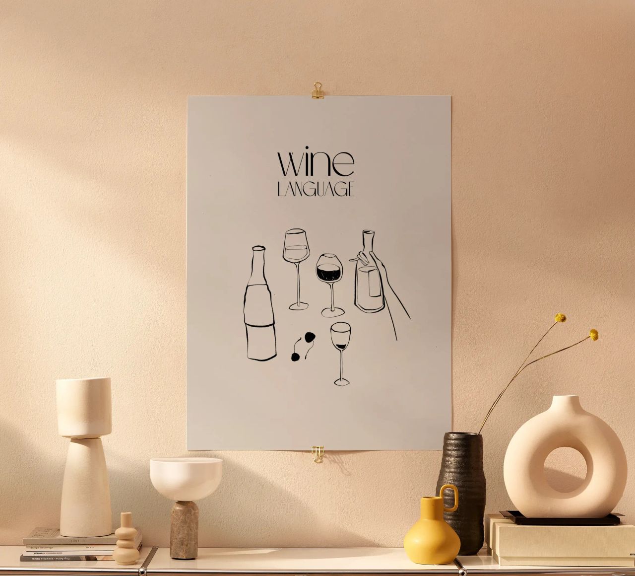 Wine Language Poster von treechild