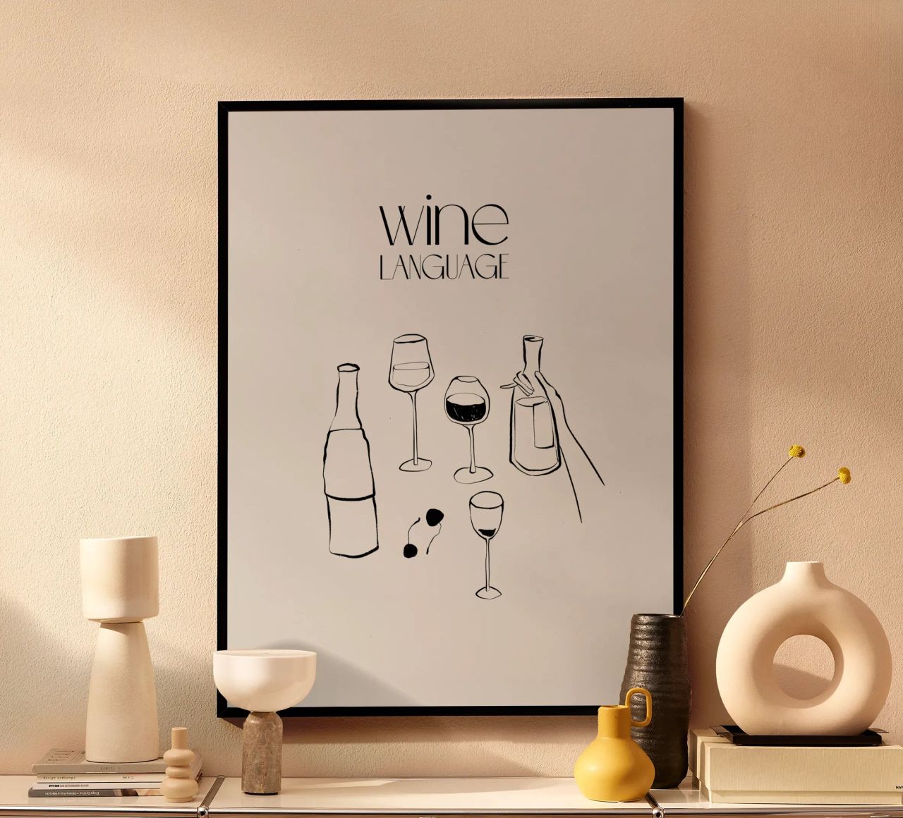 Wine Language Poster von treechild