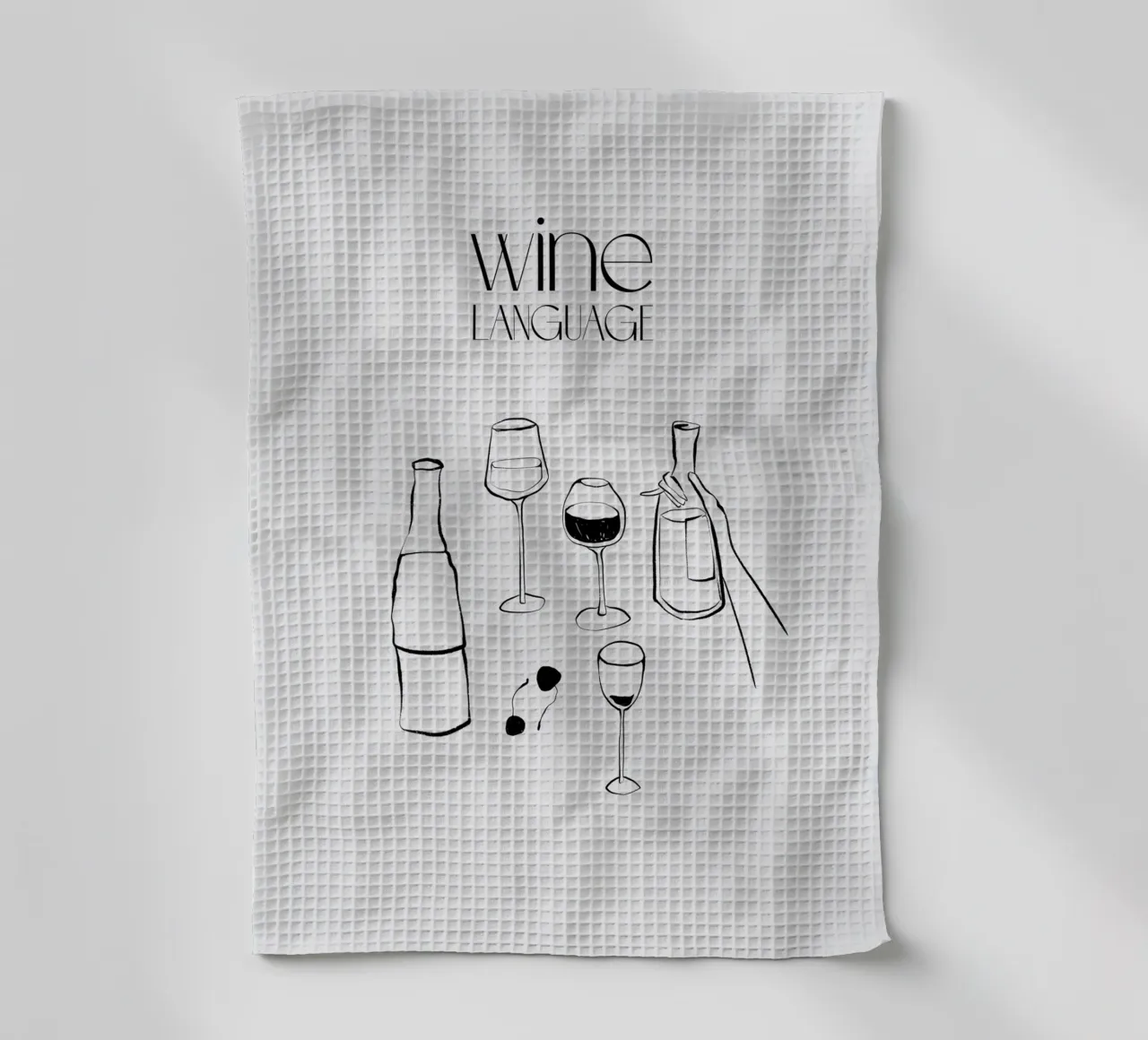 Wine Language torchon de treechild