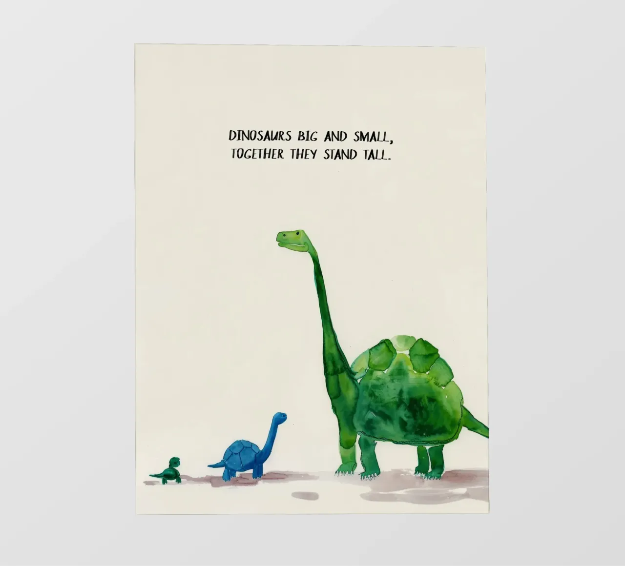 Dinosaurs Big And Small pellicola backlit da treechild