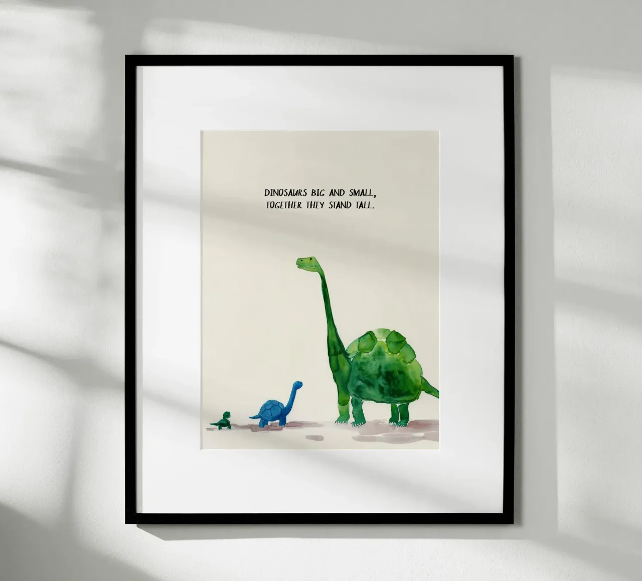Dinosaurs Big And Small poster da treechild