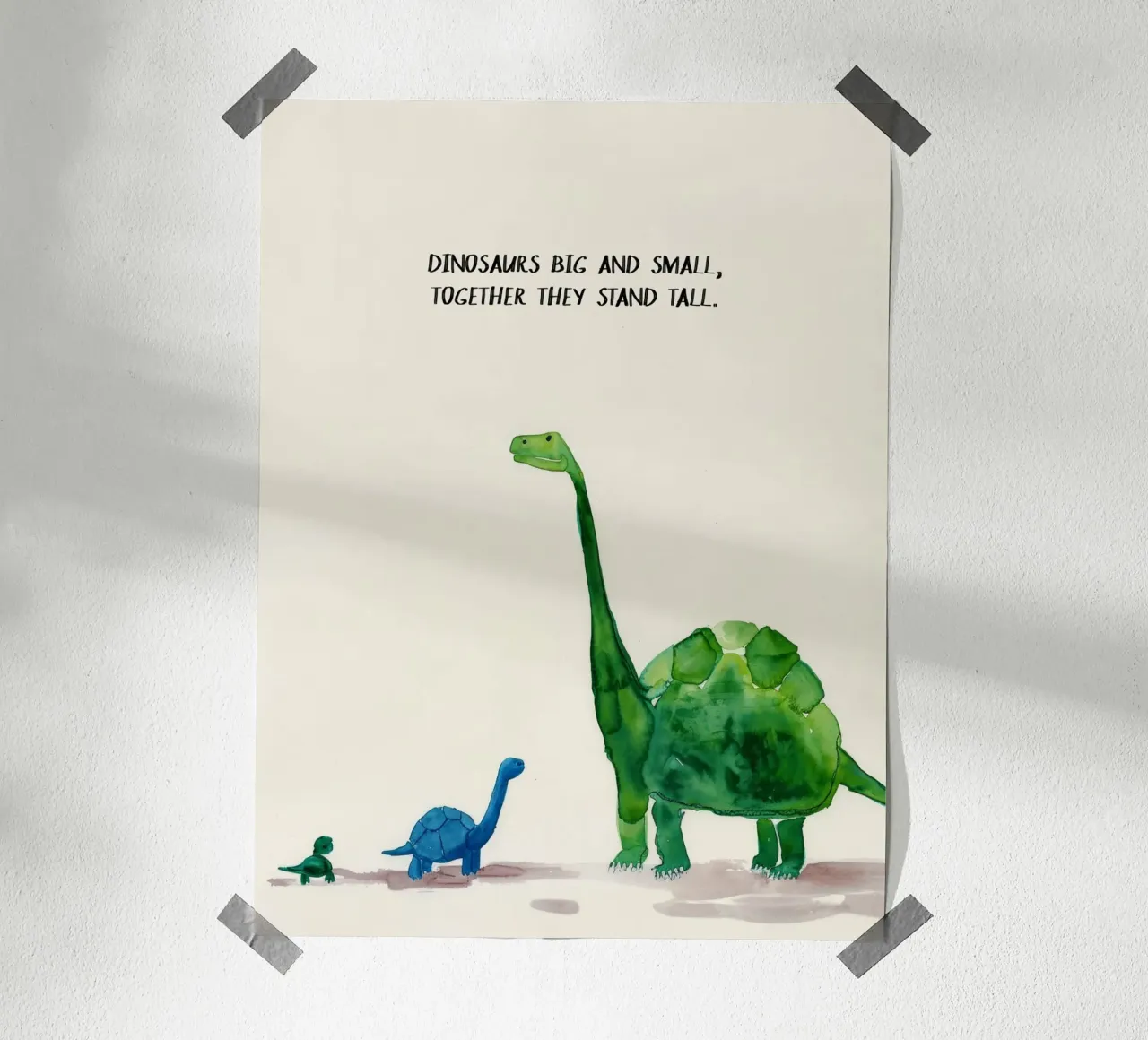 Dinosaurs Big And Small poster da treechild