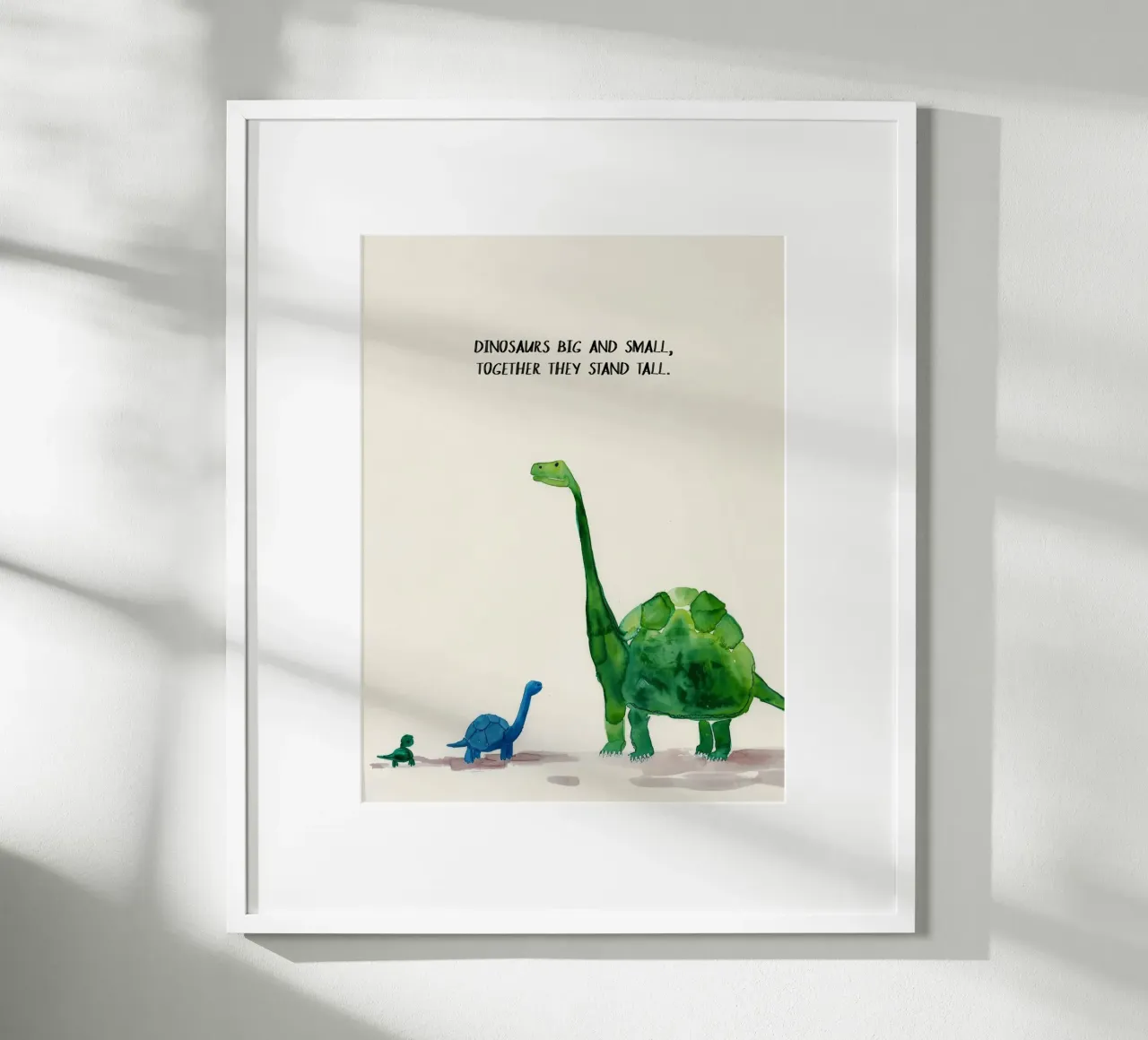 Dinosaurs Big And Small poster da treechild