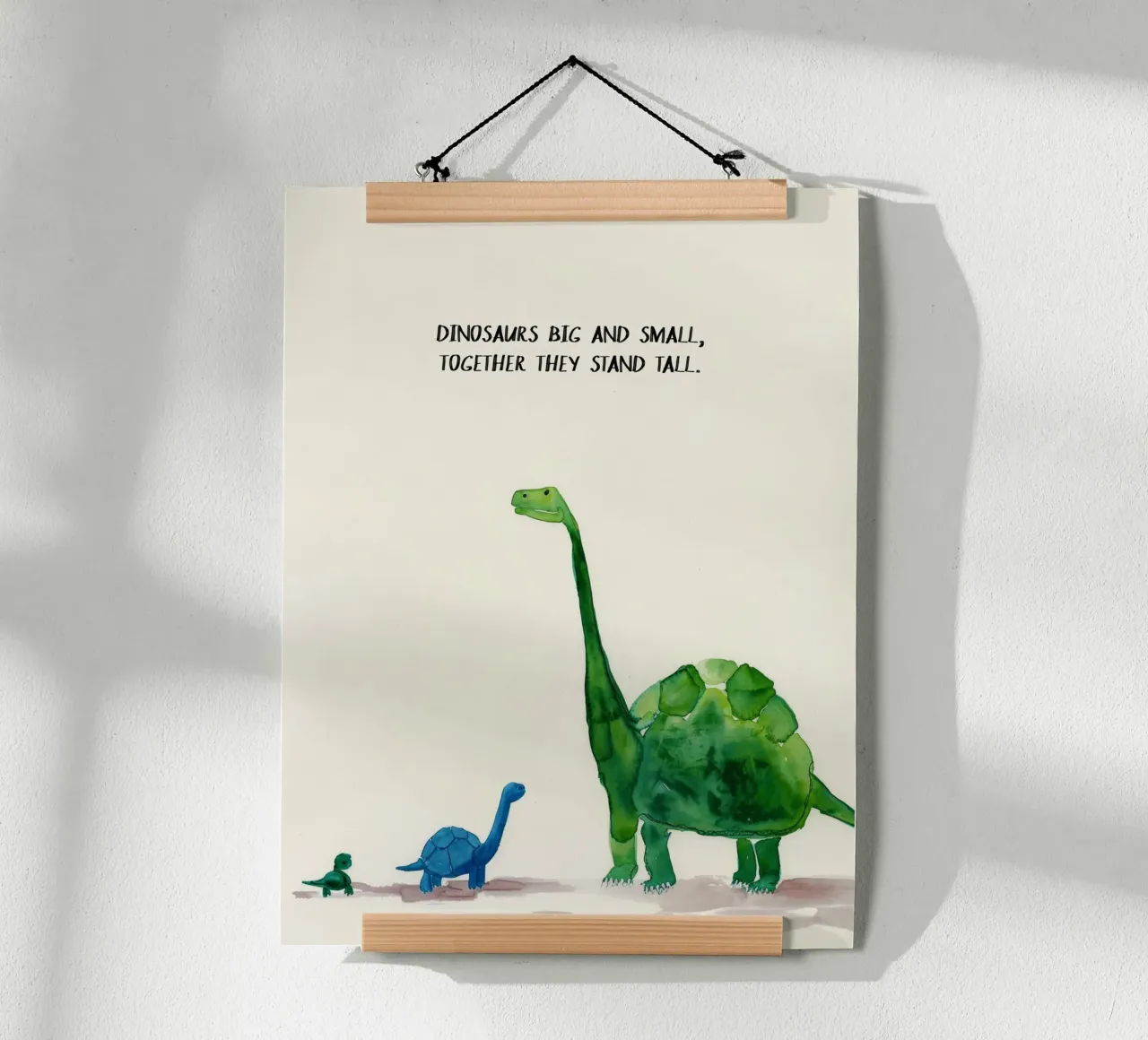 Dinosaurs Big And Small poster da treechild