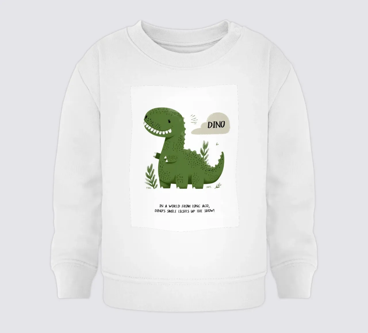 Smiling Dino felpa neonato da treechild