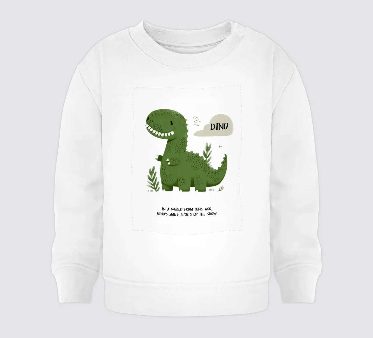 Smiling Dino felpa neonato da treechild