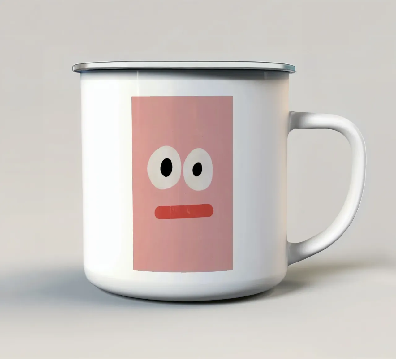 Funky Face tazza in smalto da treechild