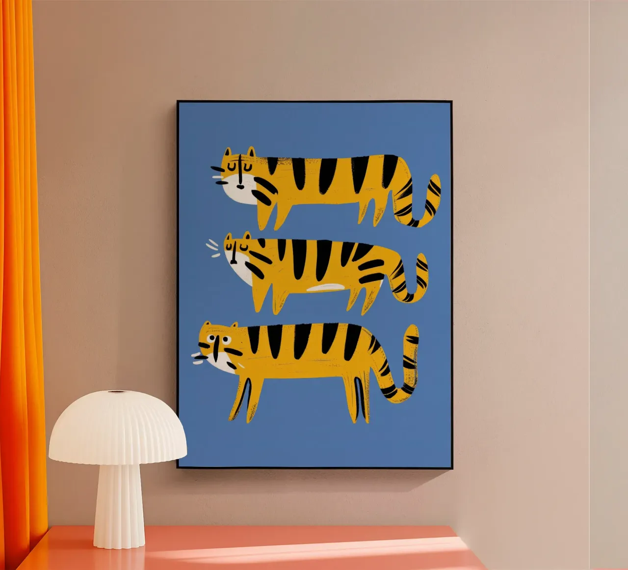 Funky Tigers plexiglass da treechild