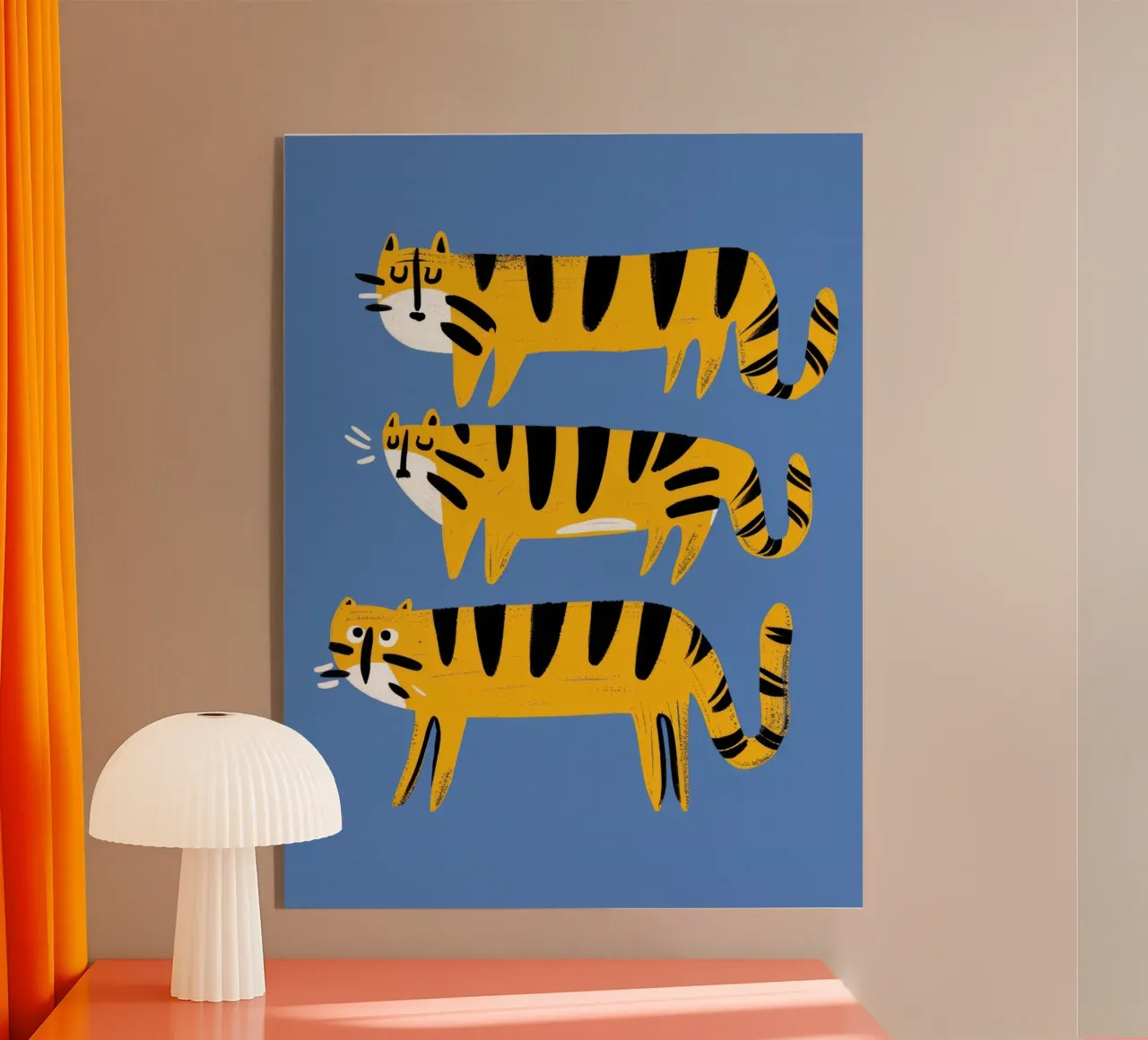 Funky Tigers plexiglass da treechild