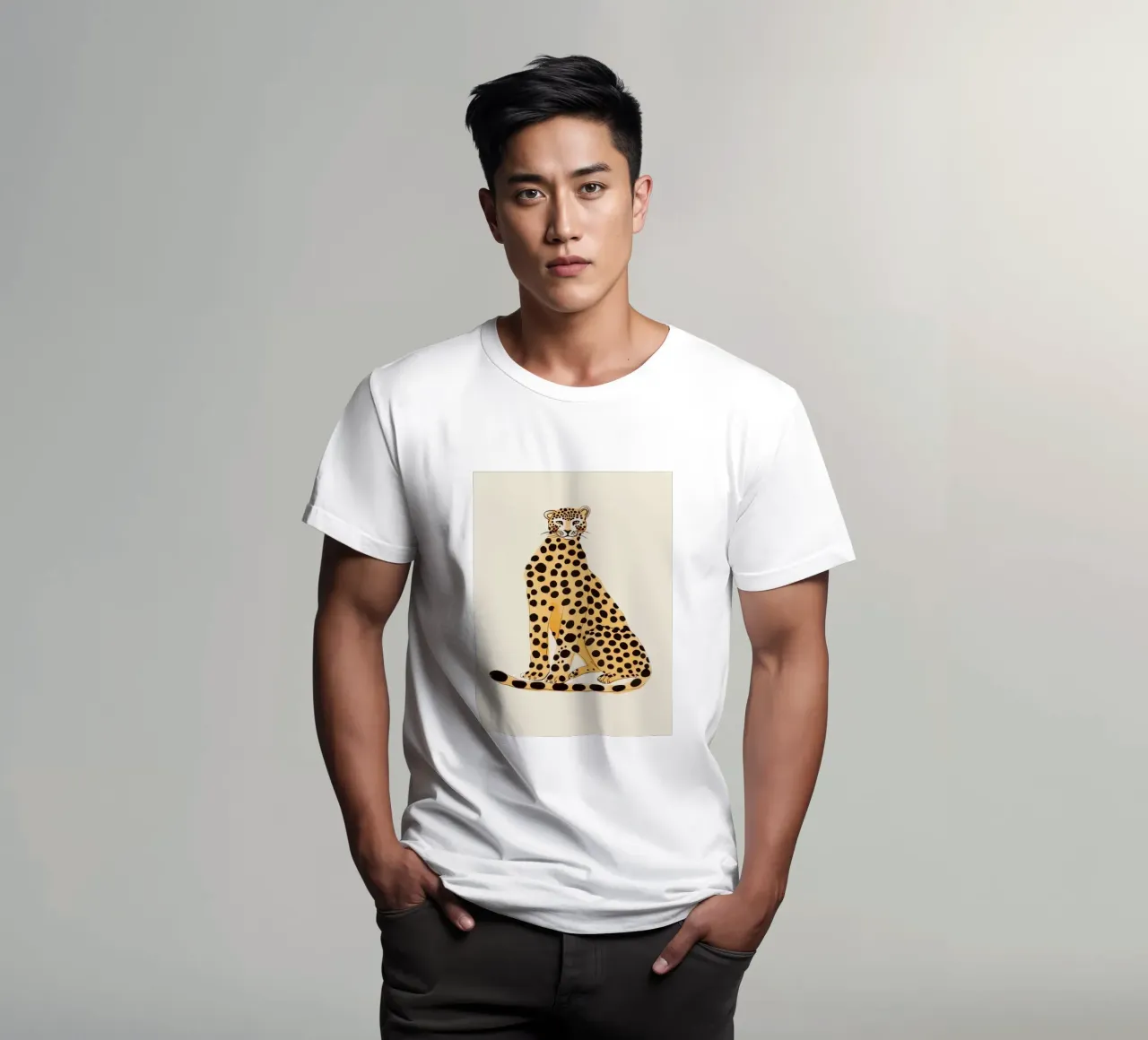 Sitting Leo t-shirt da treechild