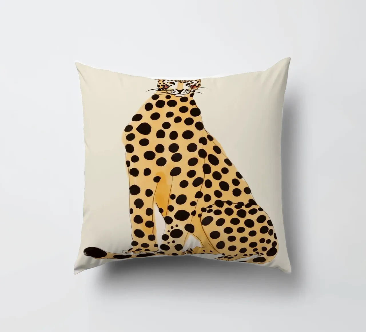 Sitting Leo cuscino da treechild