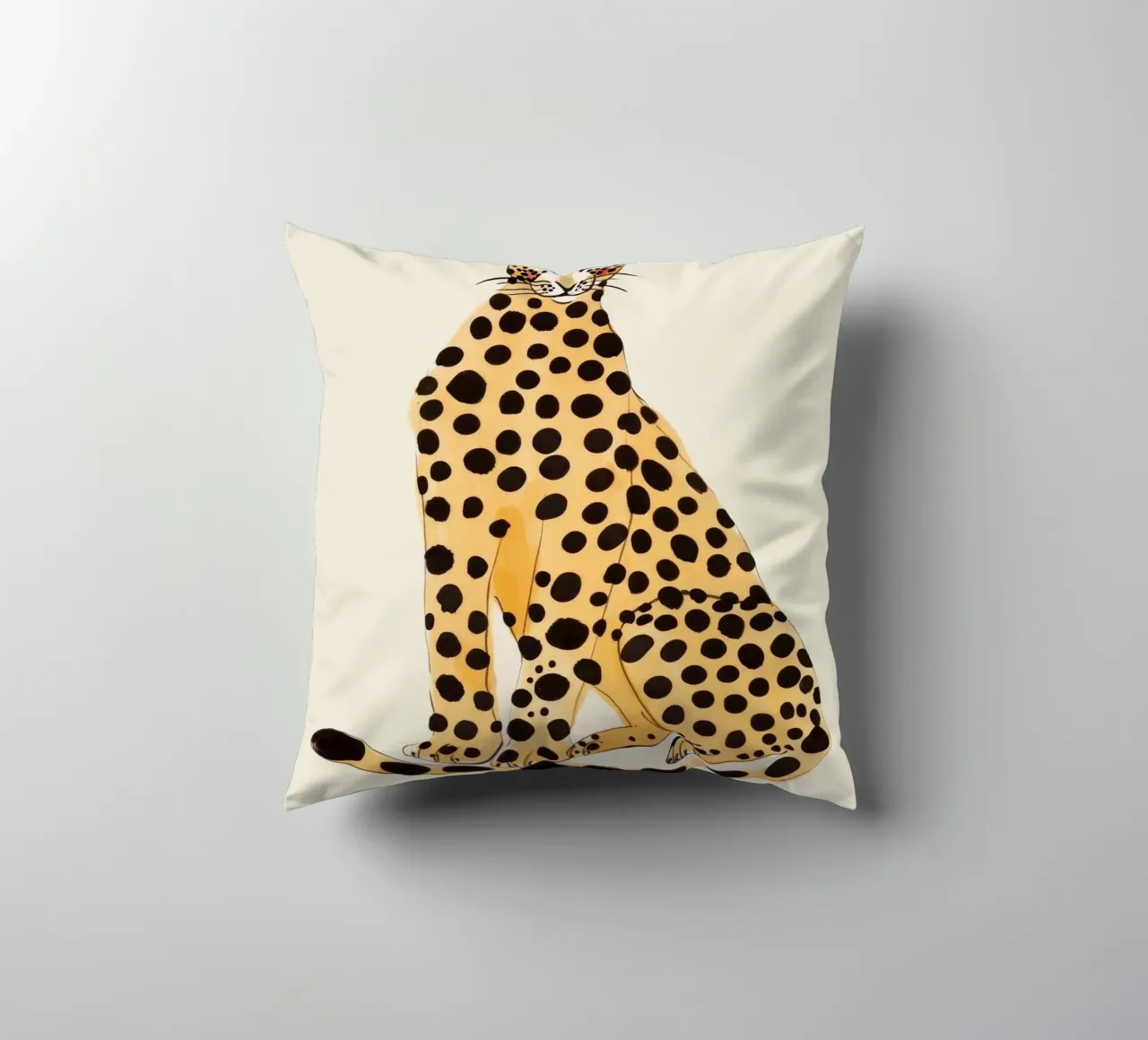 Sitting Leo cuscino da treechild