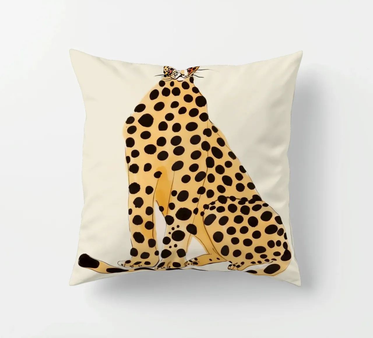 Sitting Leo cuscino da treechild