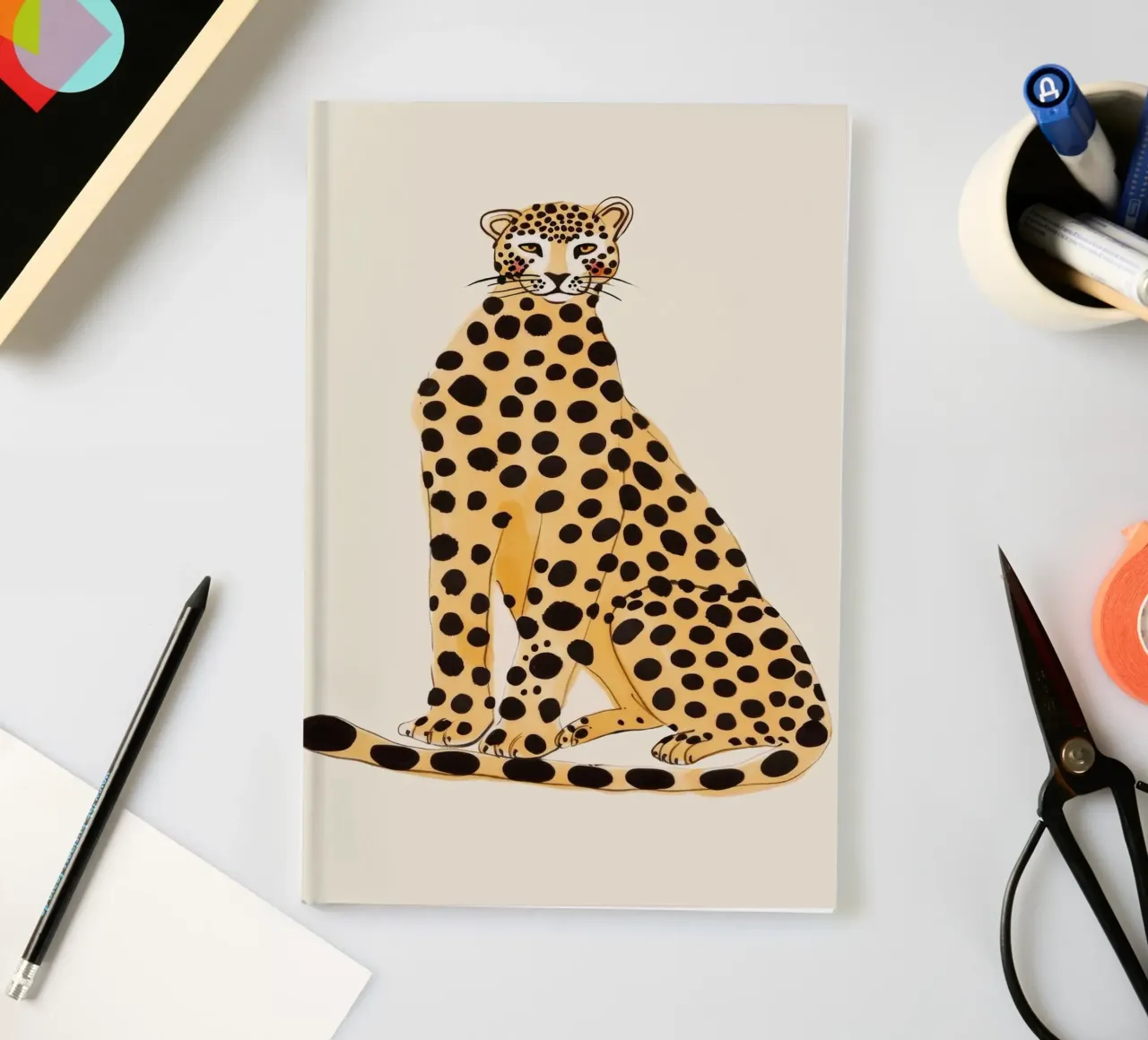 Sitting Leo notebook by treechild