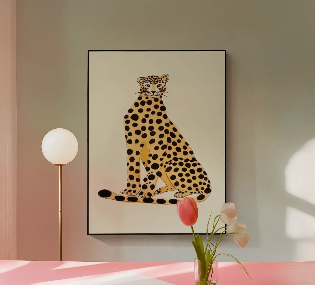 Sitting Leo plexiglass da treechild