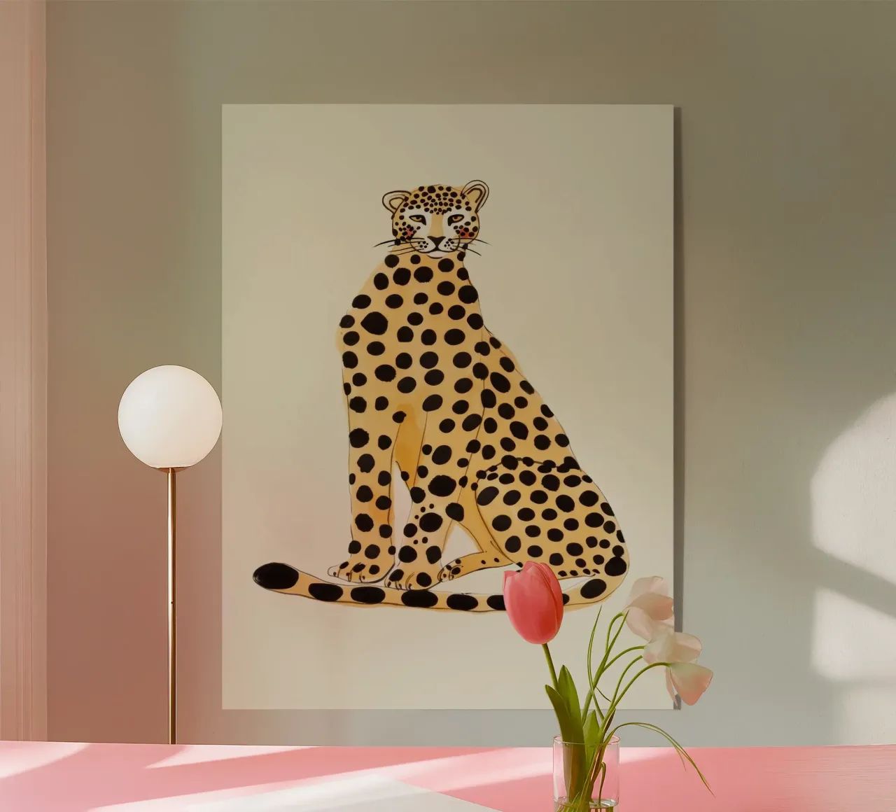 Sitting Leo plexiglass da treechild