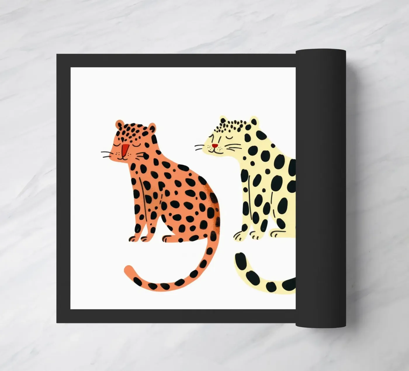 Three Leo`s Fußmatte von treechild