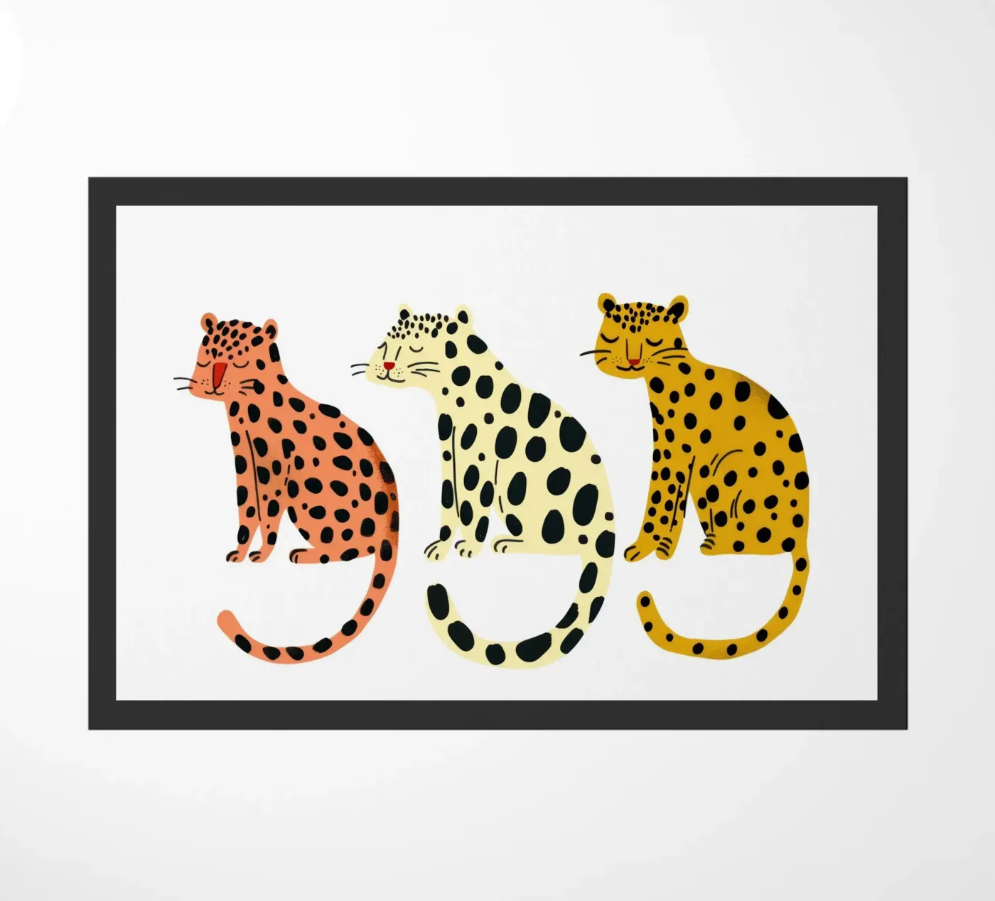 Three Leo`s Fußmatte von treechild