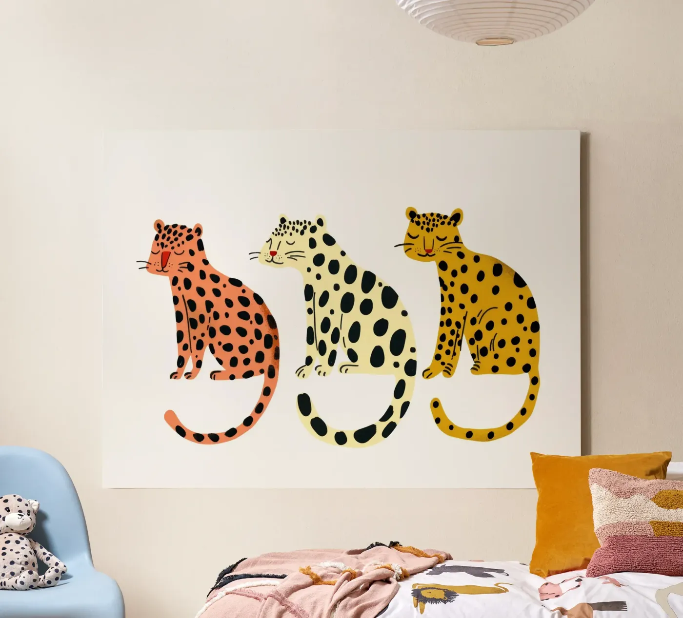 Three Leo`s canvas van treechild