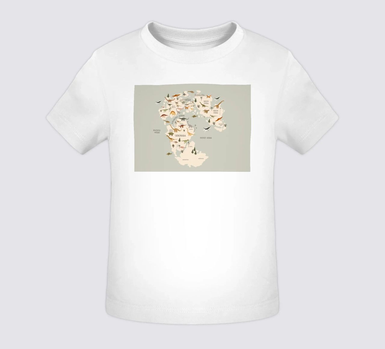 Dino Map No 2 maglietta neonato da treechild