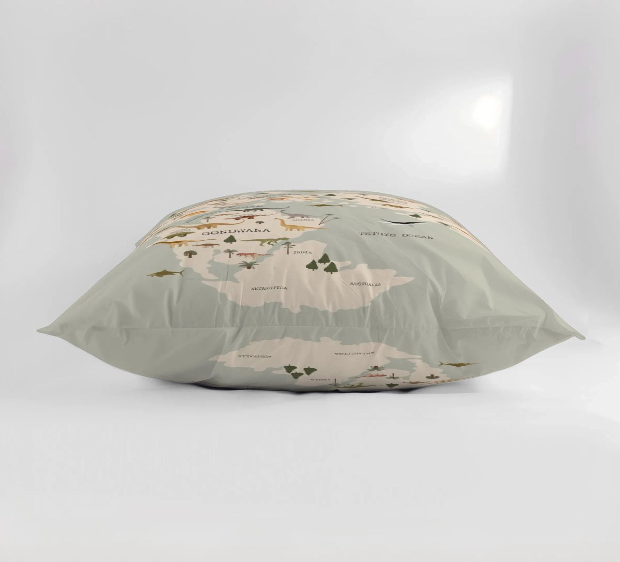 Dino Map No 2 cuscino da treechild