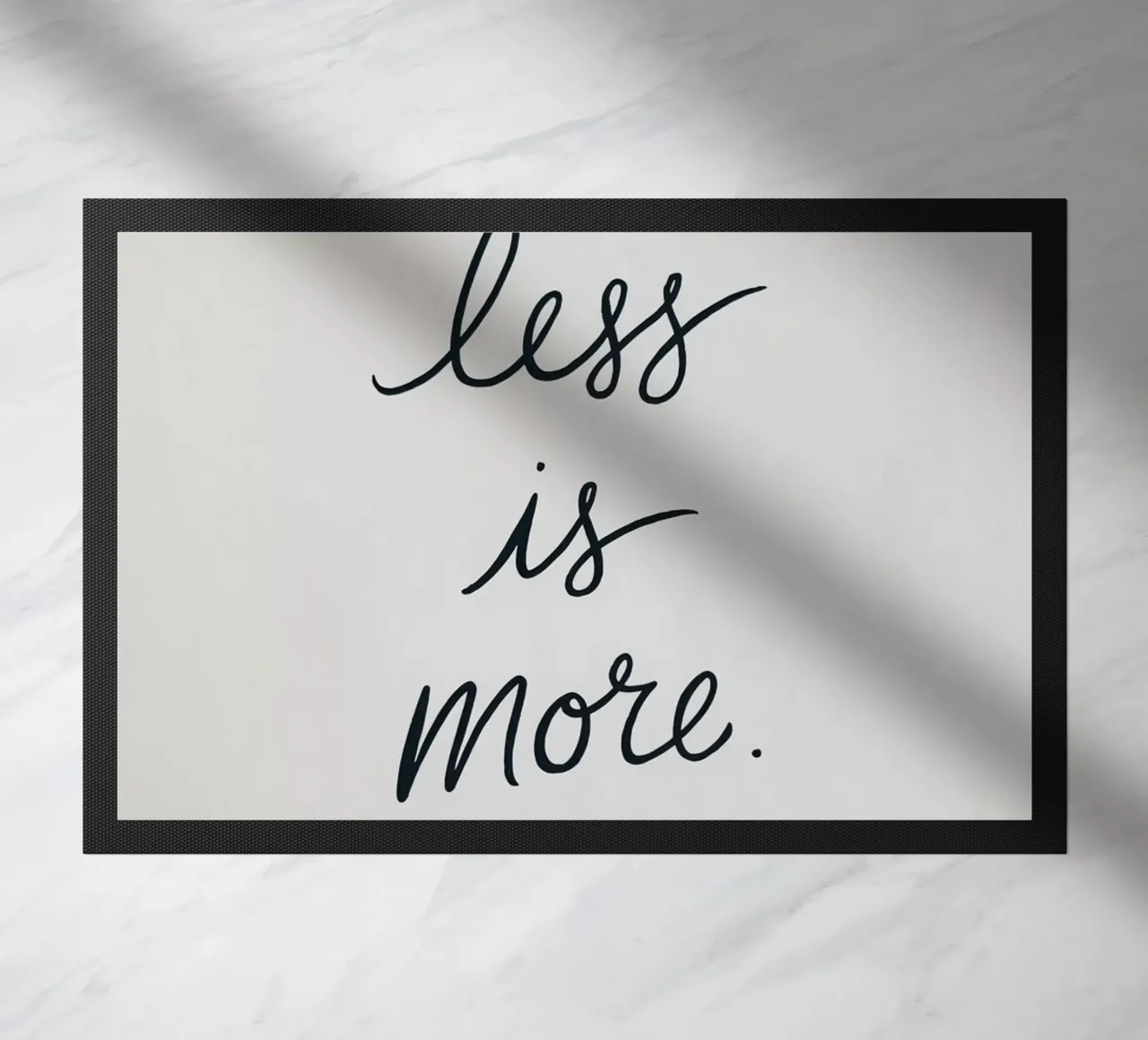 Meno è meglio. zerbino da logic