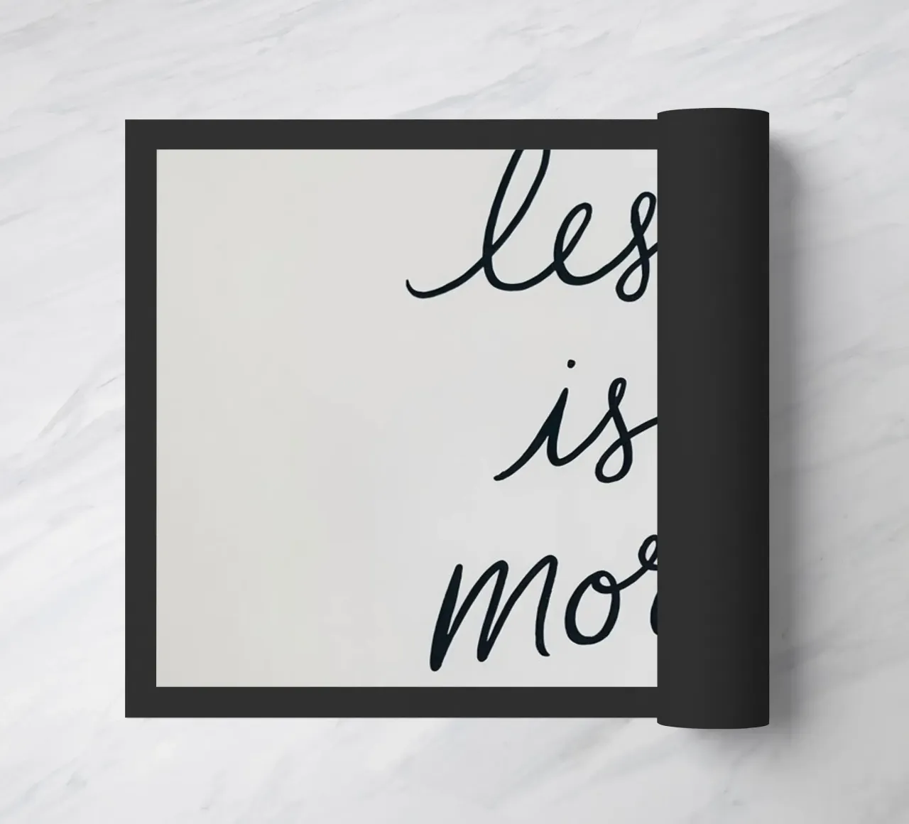 Meno è meglio. zerbino da logic