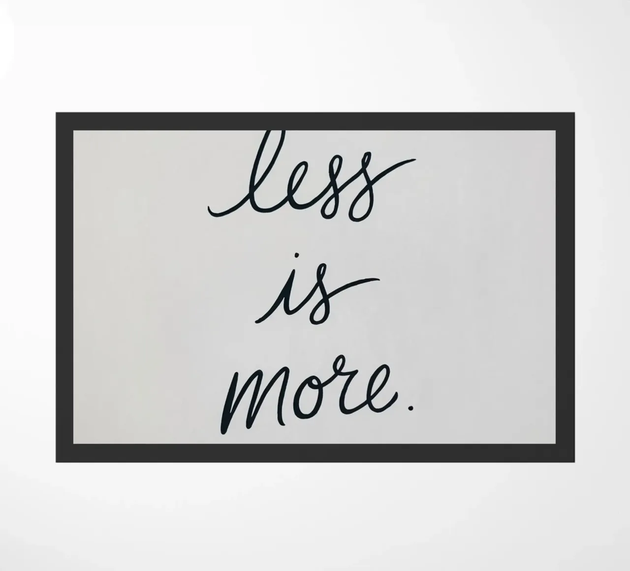 Meno è meglio. zerbino da logic