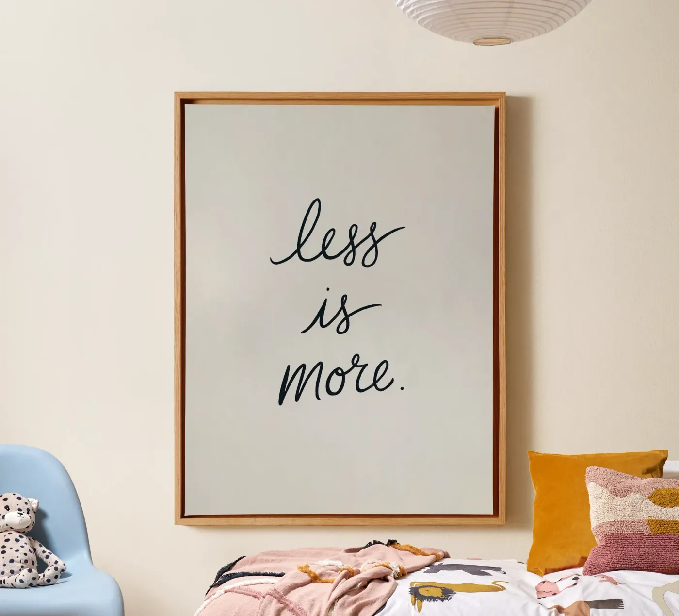 Meno è meglio. tela da logic