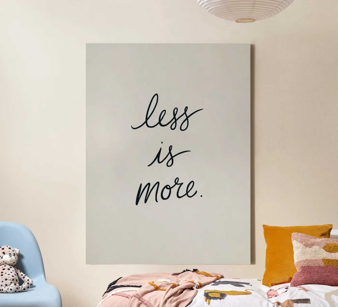 Meno è meglio. tela da logic