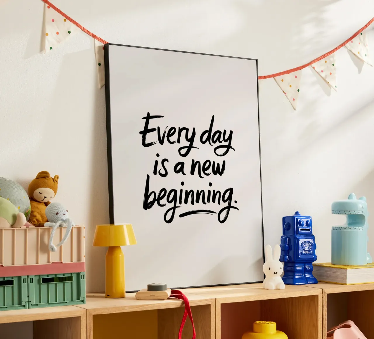 Every day is a new beginning. alu-dibond by logic