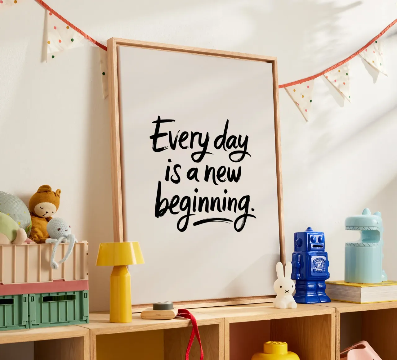 Every day is a new beginning. canvas by logic
