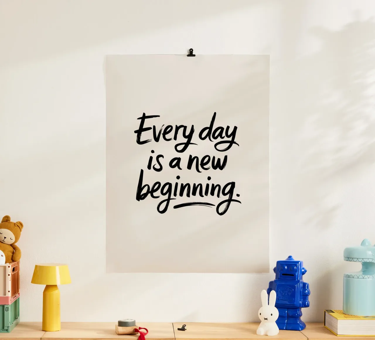 Every day is a new beginning. hahnemühle by logic