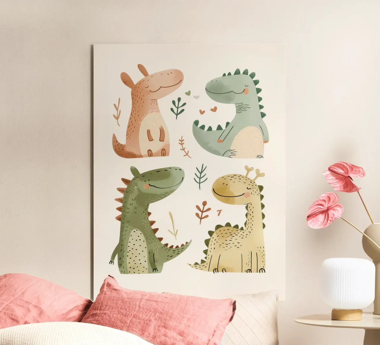 Happy Dinosaurs alluminio dibond da treechild
