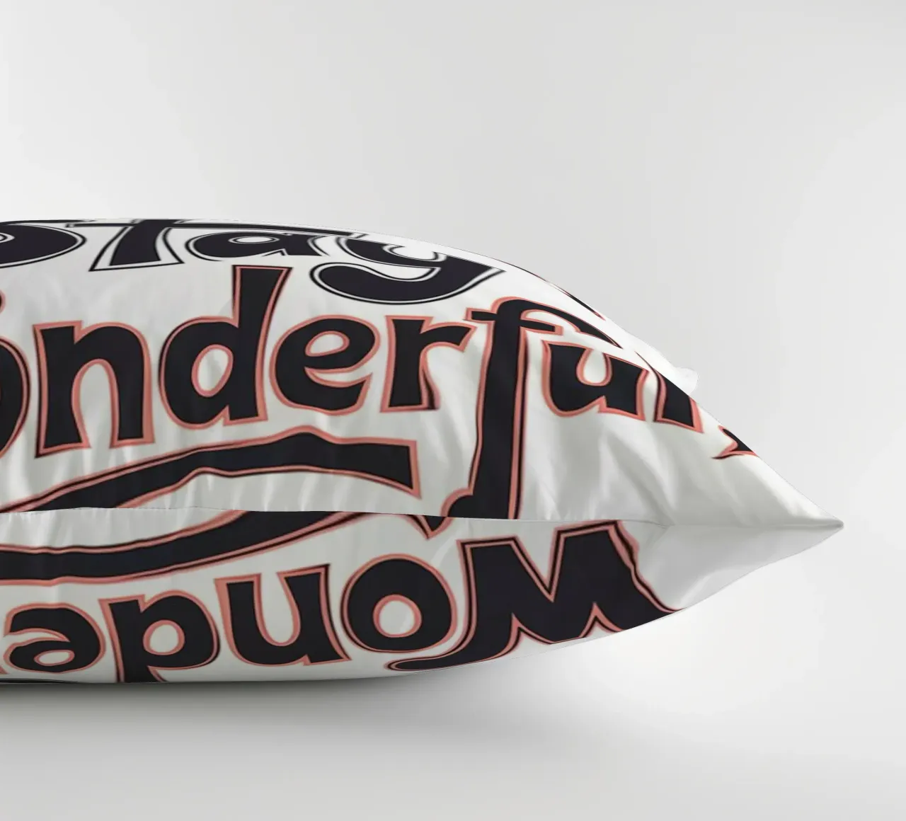 Stay Weird, Stay Wonderful decorative cushion by logic