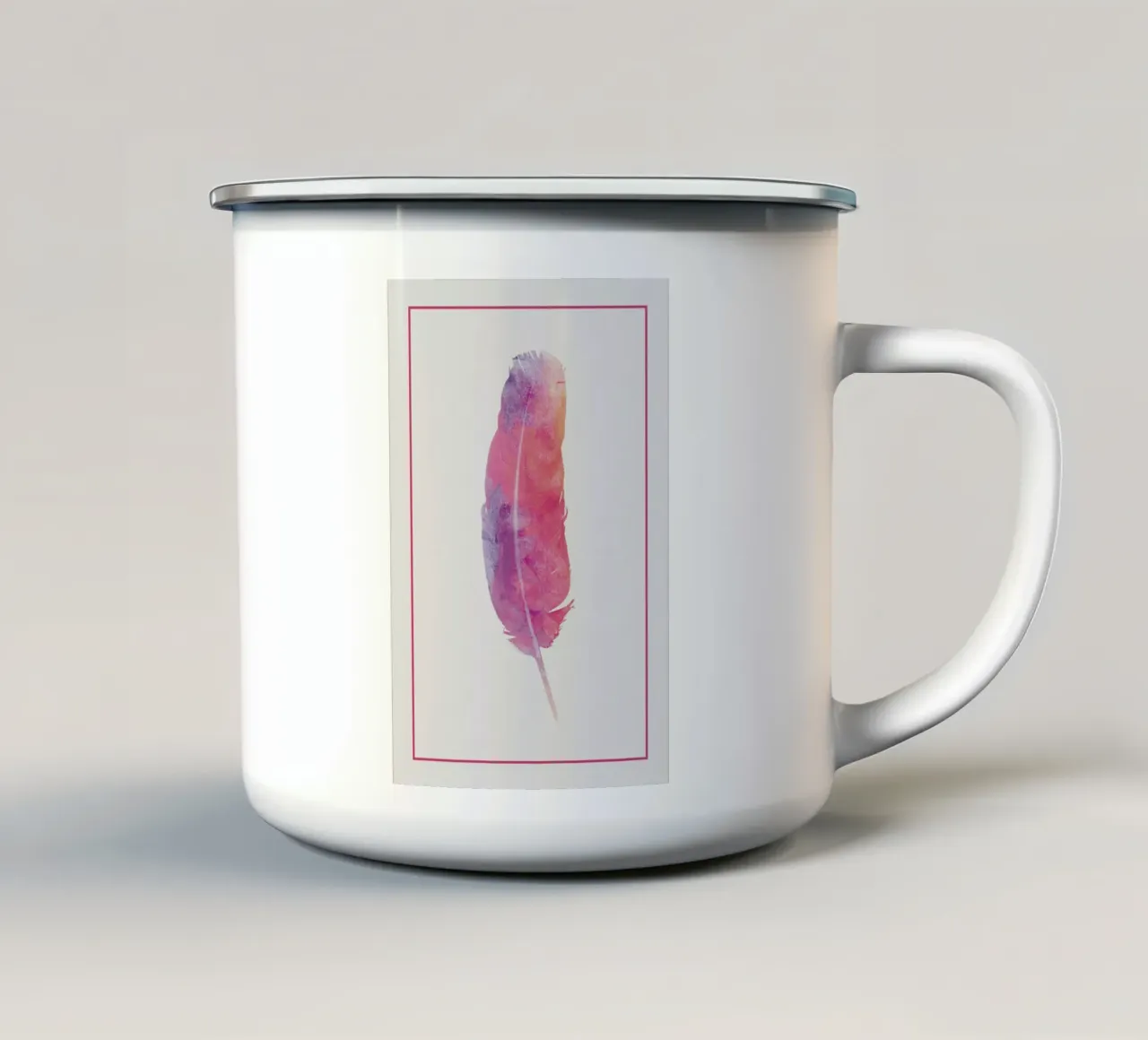 From Above taza de esmalte de Bryon S. White