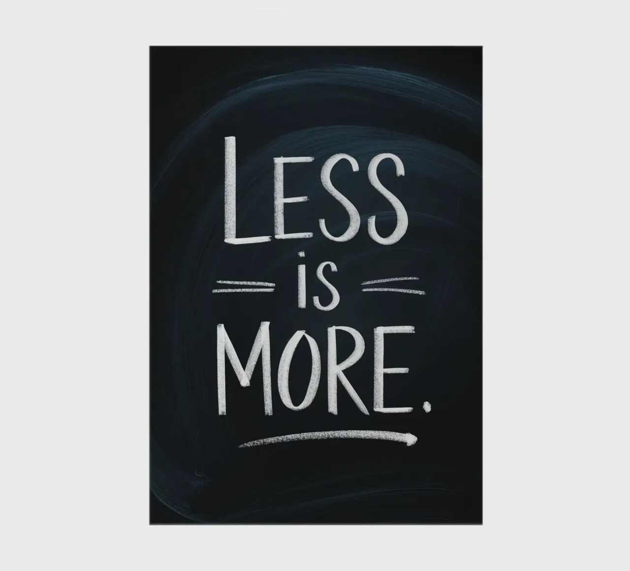 Less is more notebook by logic