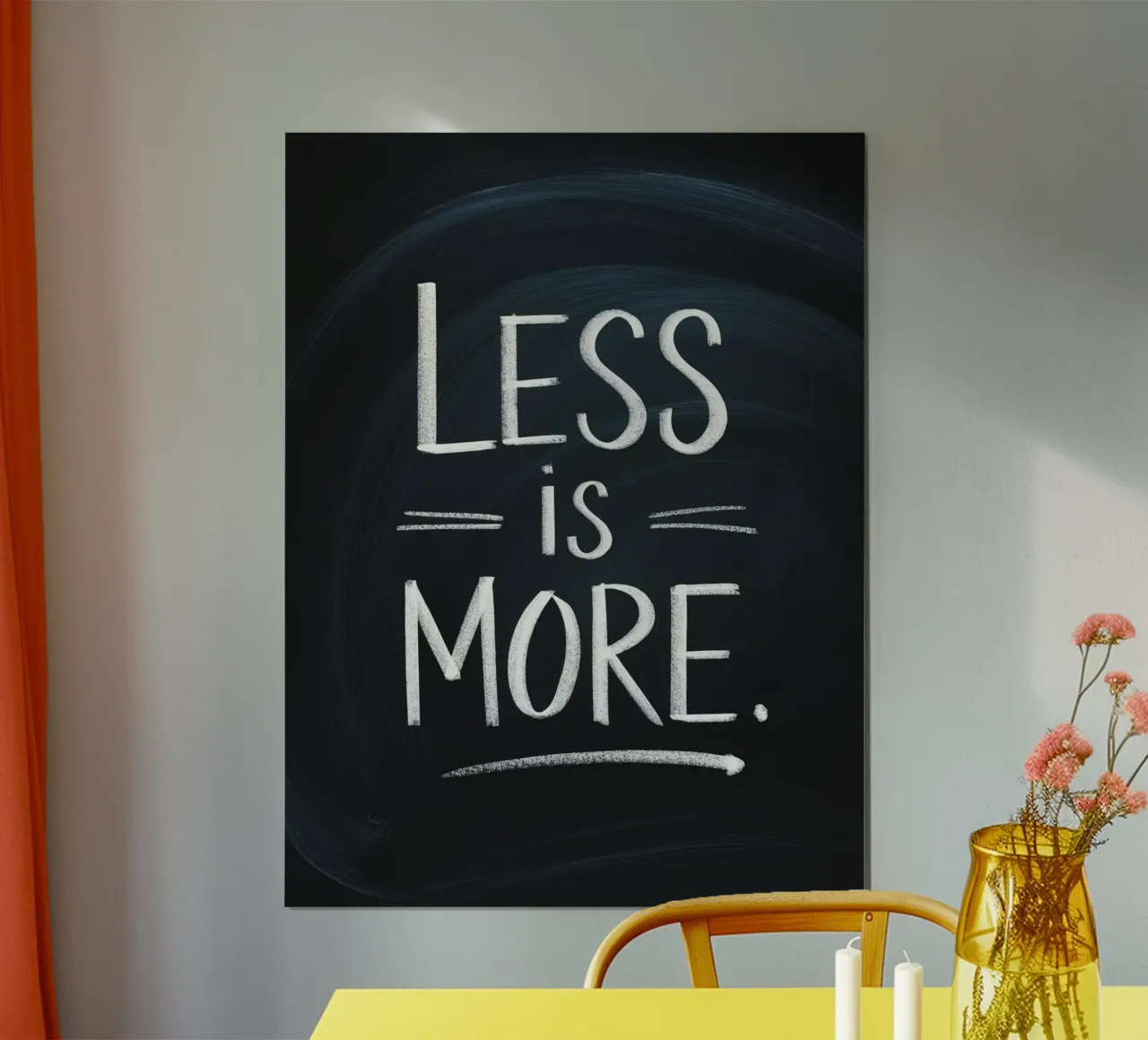 Meno è meglio poster da logic