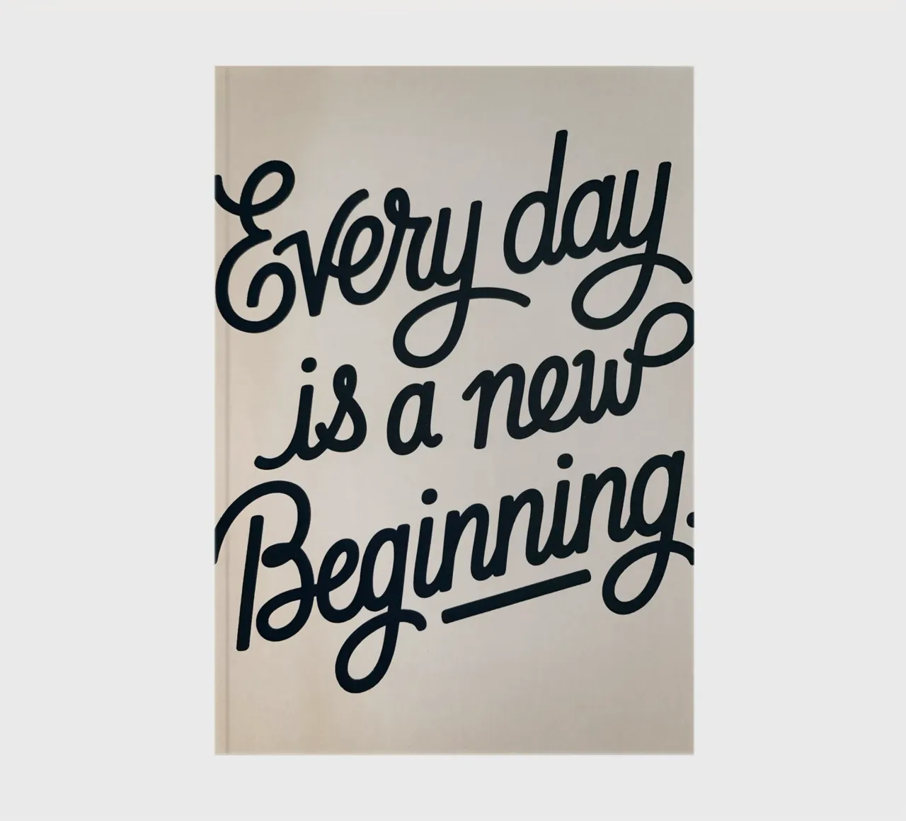 Cada día es un nuevo comienzo. cuaderno de logic