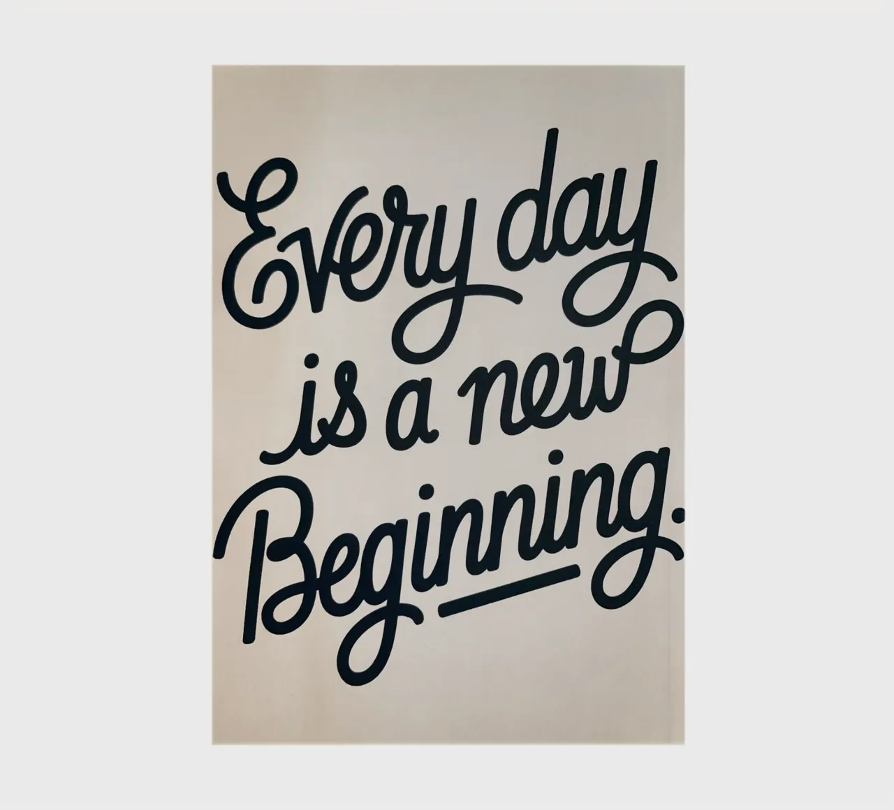 Every day is a new beginning. notebook by logic