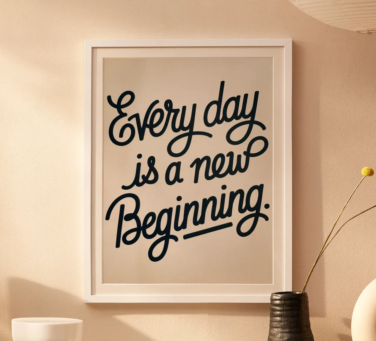 Every day is a new beginning. hahnemühle by logic