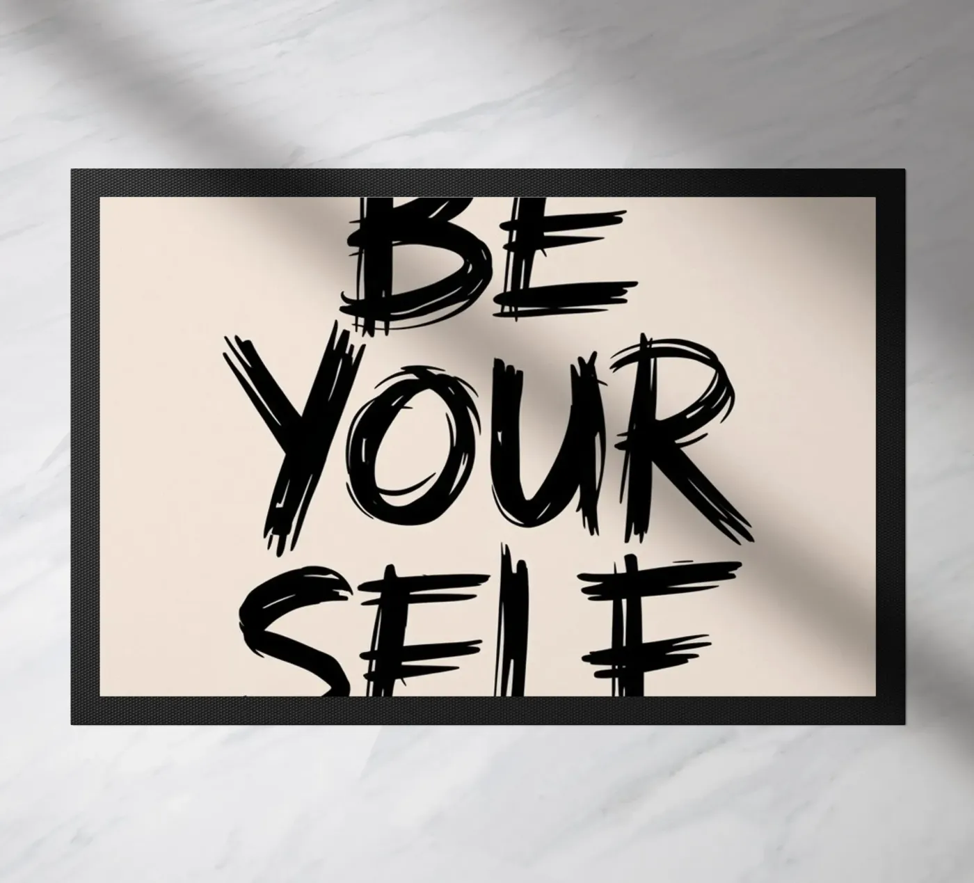 Be Yourself. Fußmatte von logic