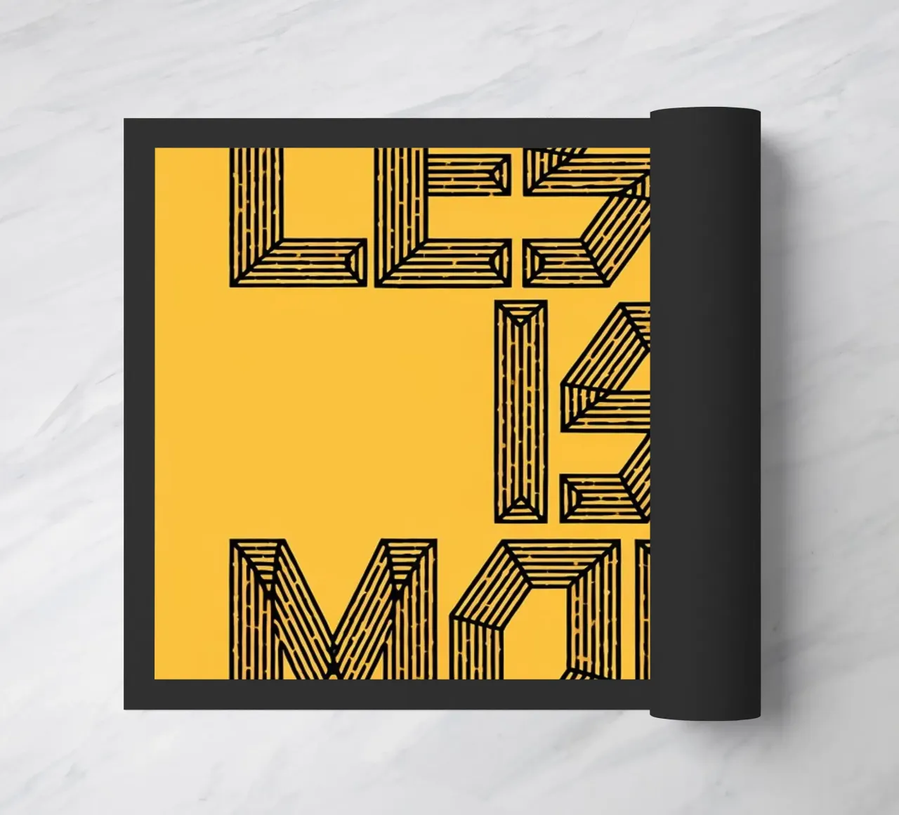 MENO È PIÙ. zerbino da logic