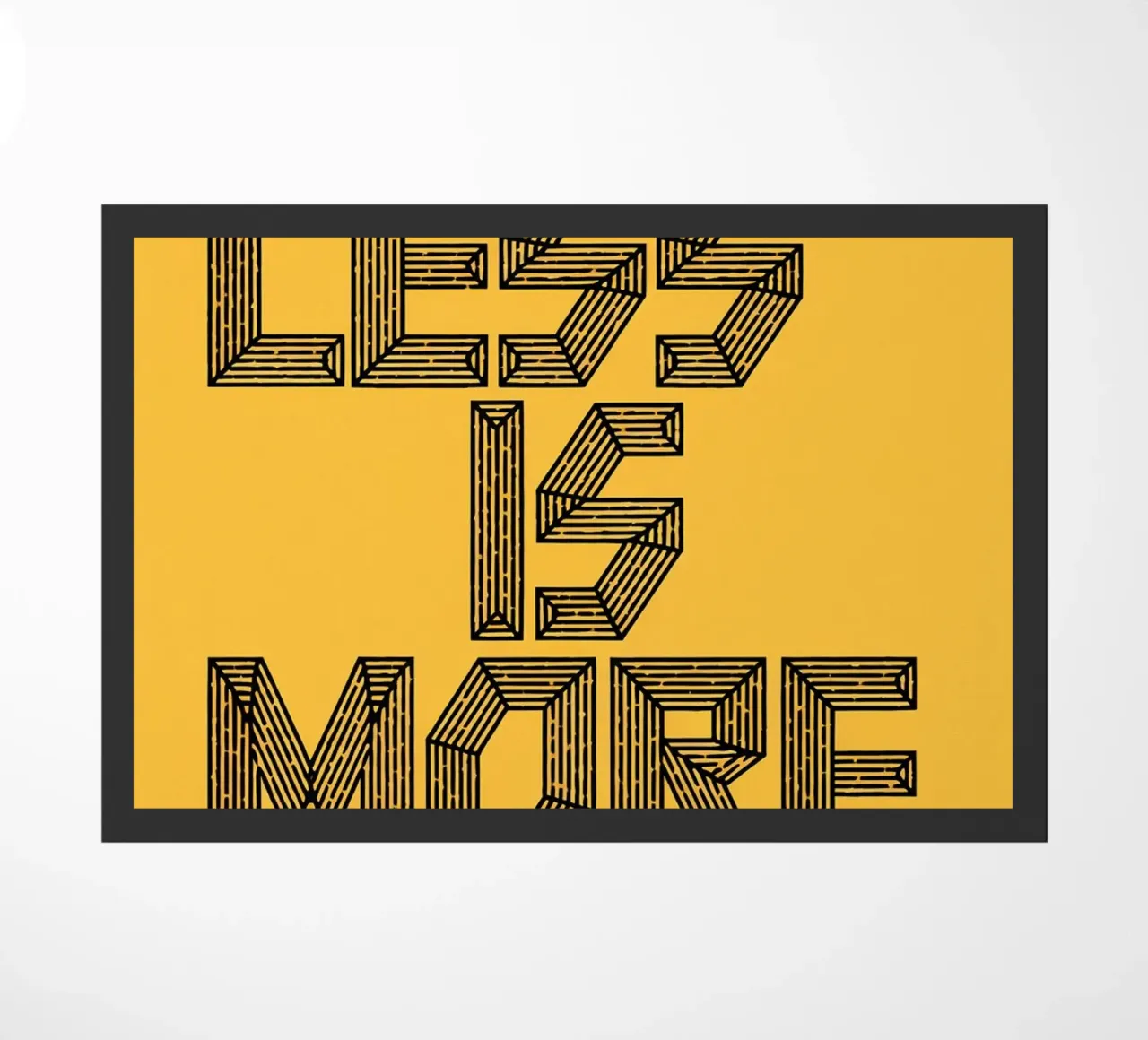 MENO È PIÙ. zerbino da logic